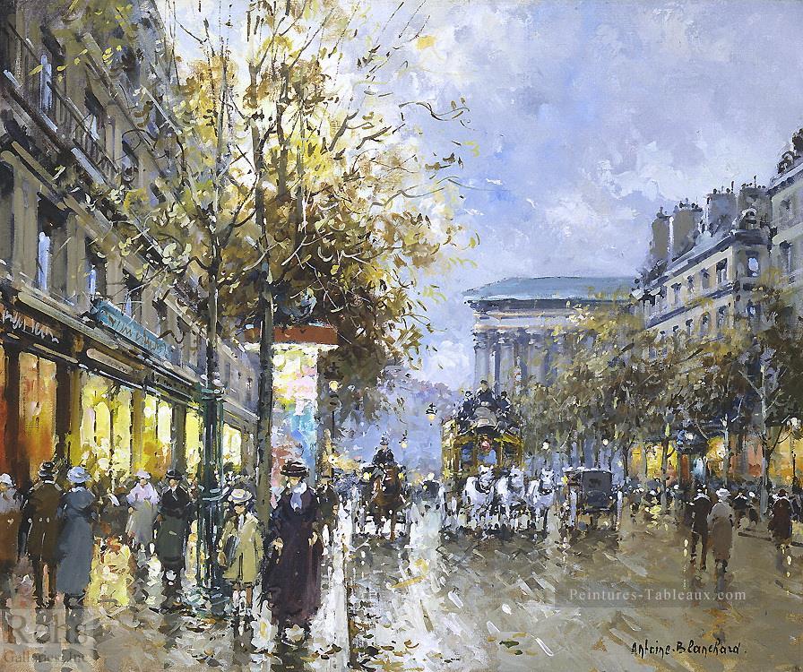 AB boulevard de la madeleine Parisien Peintures à l'huile